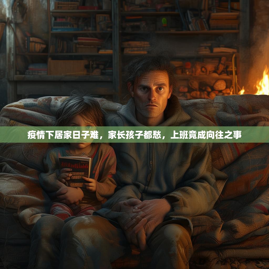 疫情下居家日子難，家長孩子都愁，上班竟成向往之事