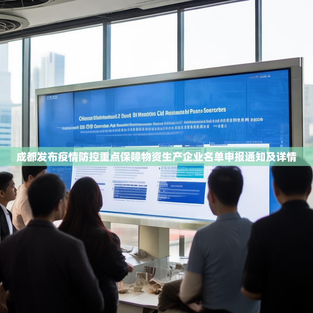 成都發(fā)布疫情防控重點保障物資生產(chǎn)企業(yè)名單申報通知及詳情