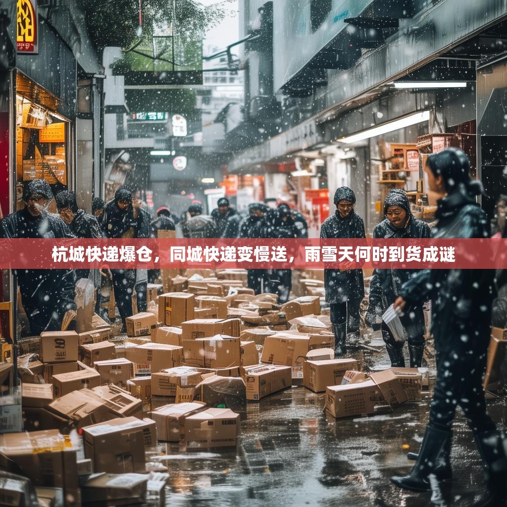 杭城快遞爆倉，同城快遞變慢送，雨雪天何時到貨成謎