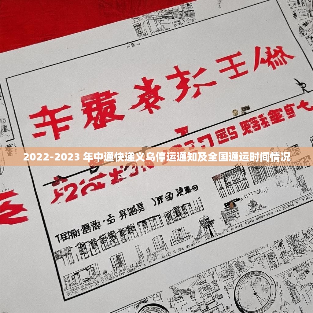 2022-2023 年中通快遞義烏停運(yùn)通知及全國通運(yùn)時(shí)間情況