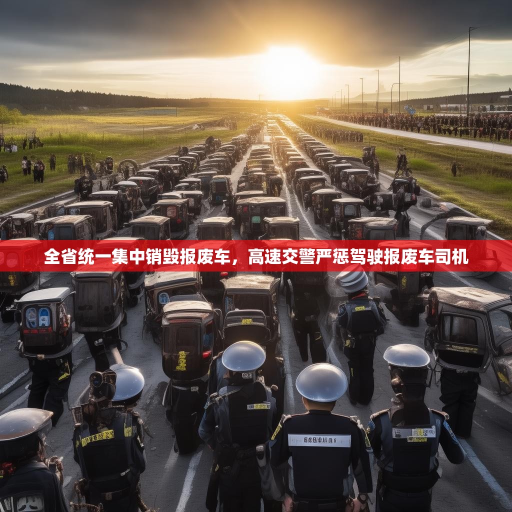 全省統(tǒng)一集中銷毀報(bào)廢車，高速交警嚴(yán)懲駕駛報(bào)廢車司機(jī)