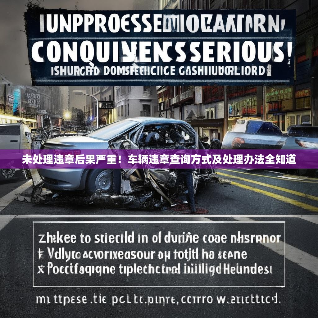 未處理違章后果嚴(yán)重！車輛違章查詢方式及處理辦法全知道