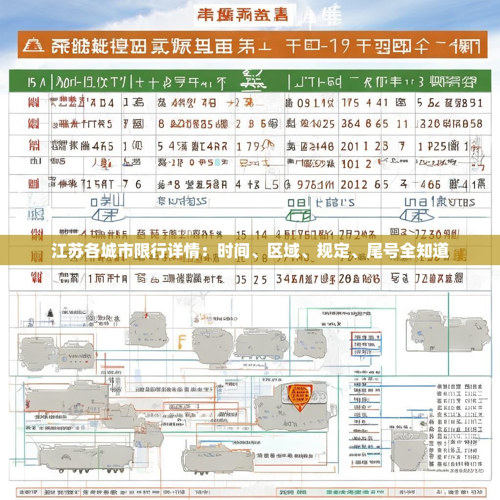 江蘇各城市限行詳情：時(shí)間、區(qū)域、規(guī)定、尾號(hào)全知道