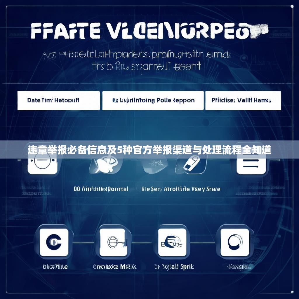 違章舉報(bào)必備信息及5種官方舉報(bào)渠道與處理流程全知道