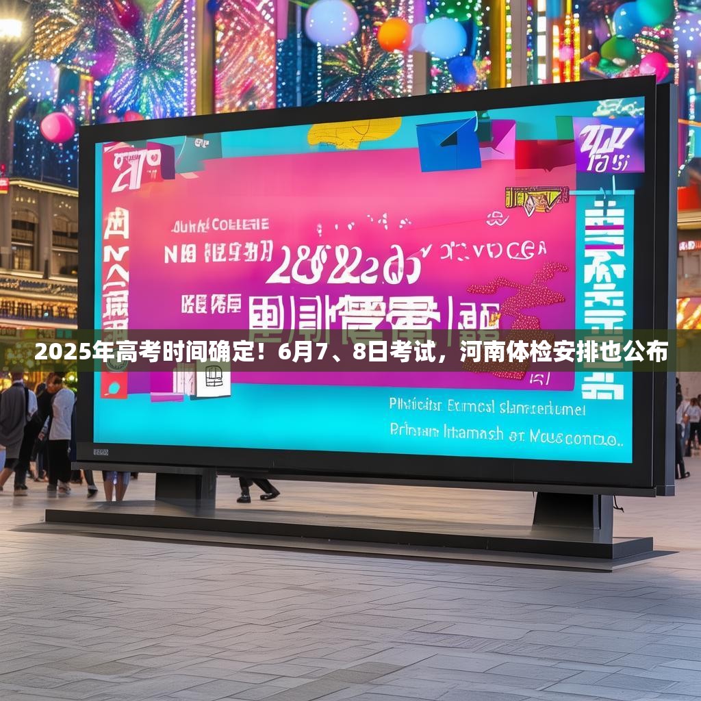 2025年高考時間確定！6月7、8日考試，河南體檢安排也公布