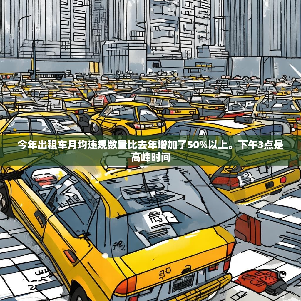 今年出租車月均違規(guī)數(shù)量比去年增加了50%以上。下午3點(diǎn)是高峰時(shí)間