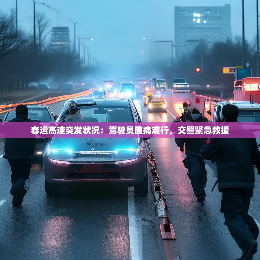 春運高速突發(fā)狀況：駕駛員腹痛難行，交警緊急救援