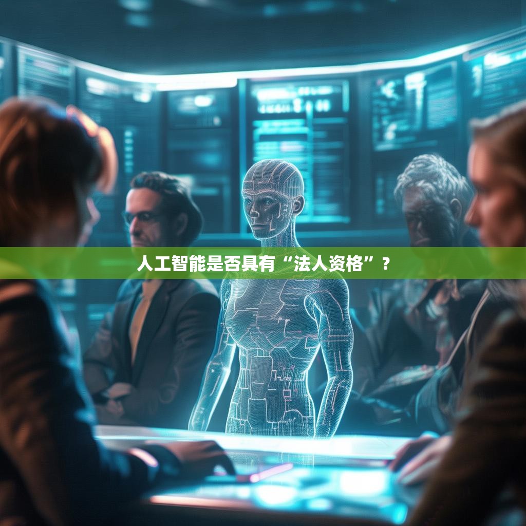 人工智能是否具有“法人資格”？