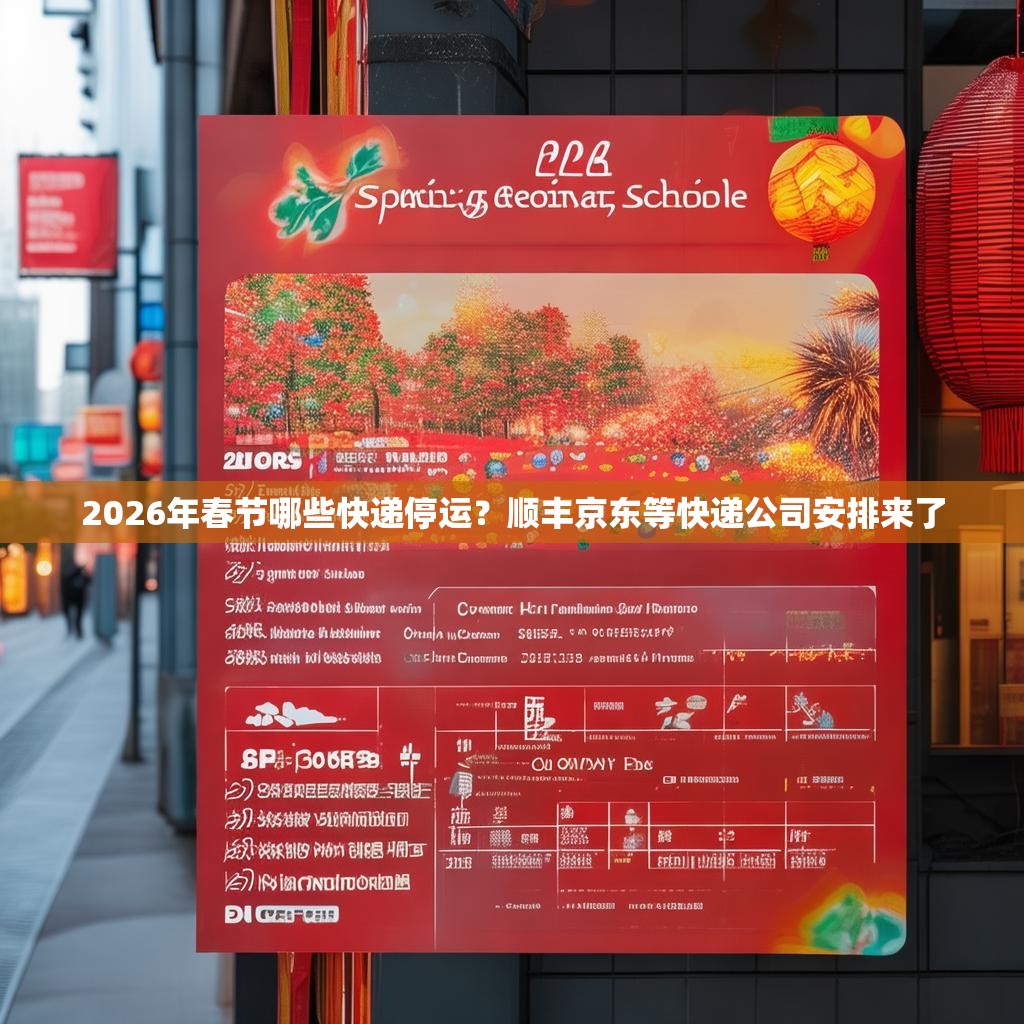2026年春節(jié)哪些快遞停運(yùn)？順豐京東等快遞公司安排來了
