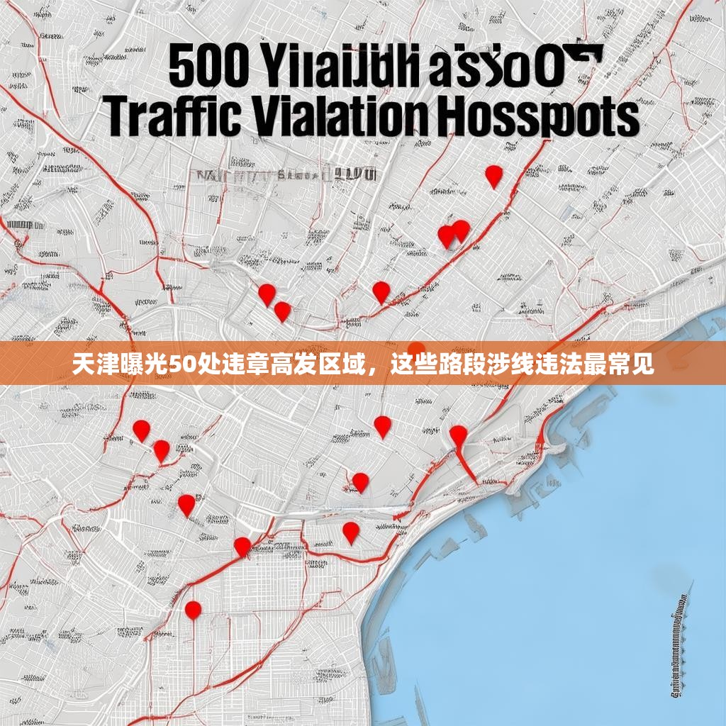 天津曝光50處違章高發(fā)區(qū)域，這些路段涉線違法最常見