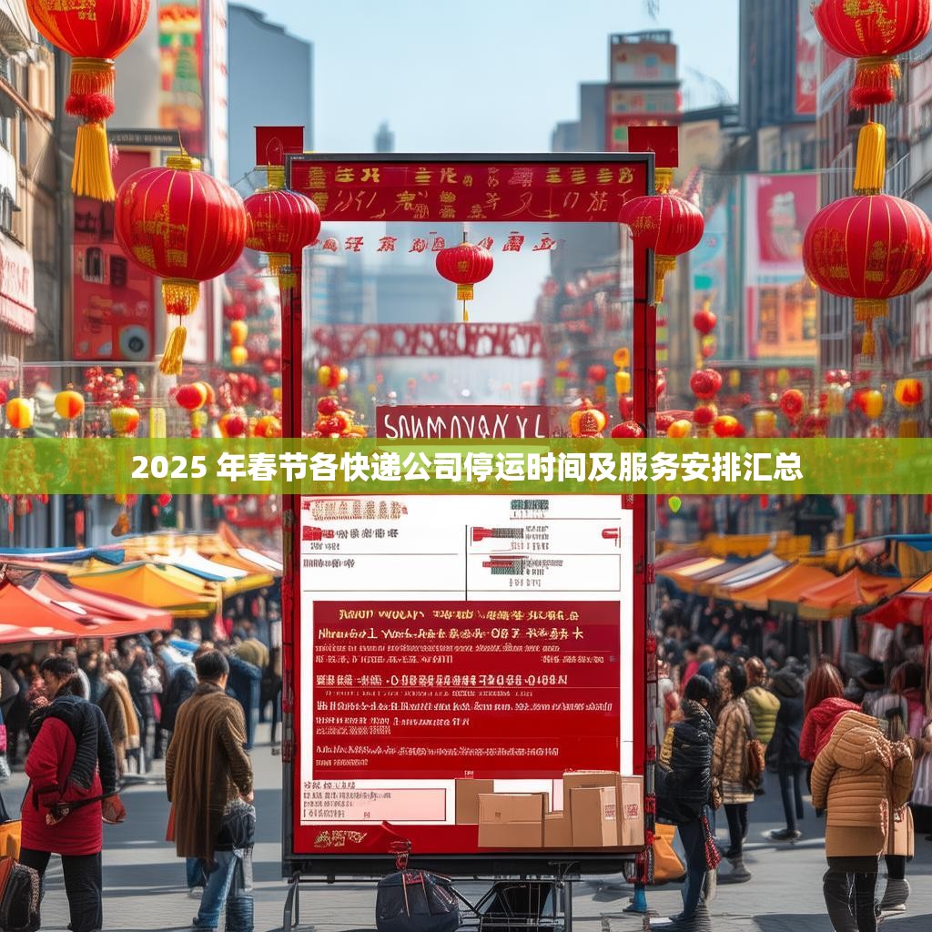 2025 年春節(jié)各快遞公司停運(yùn)時(shí)間及服務(wù)安排匯總