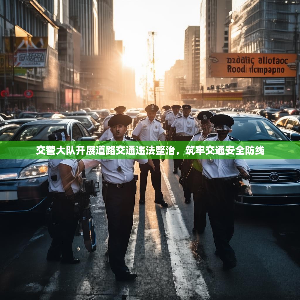 交警大隊(duì)開展道路交通違法整治，筑牢交通安全防線