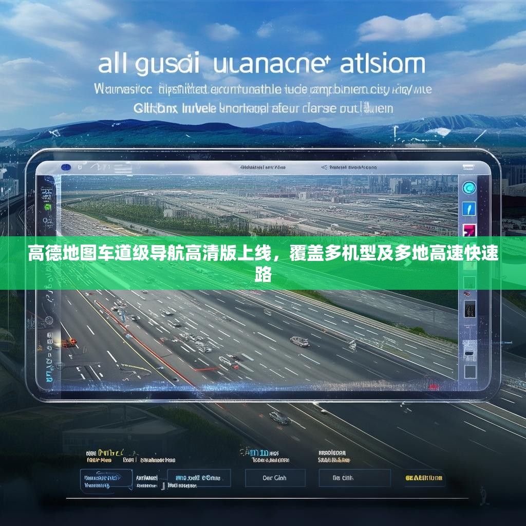 高德地圖車道級(jí)導(dǎo)航高清版上線，覆蓋多機(jī)型及多地高速快速路