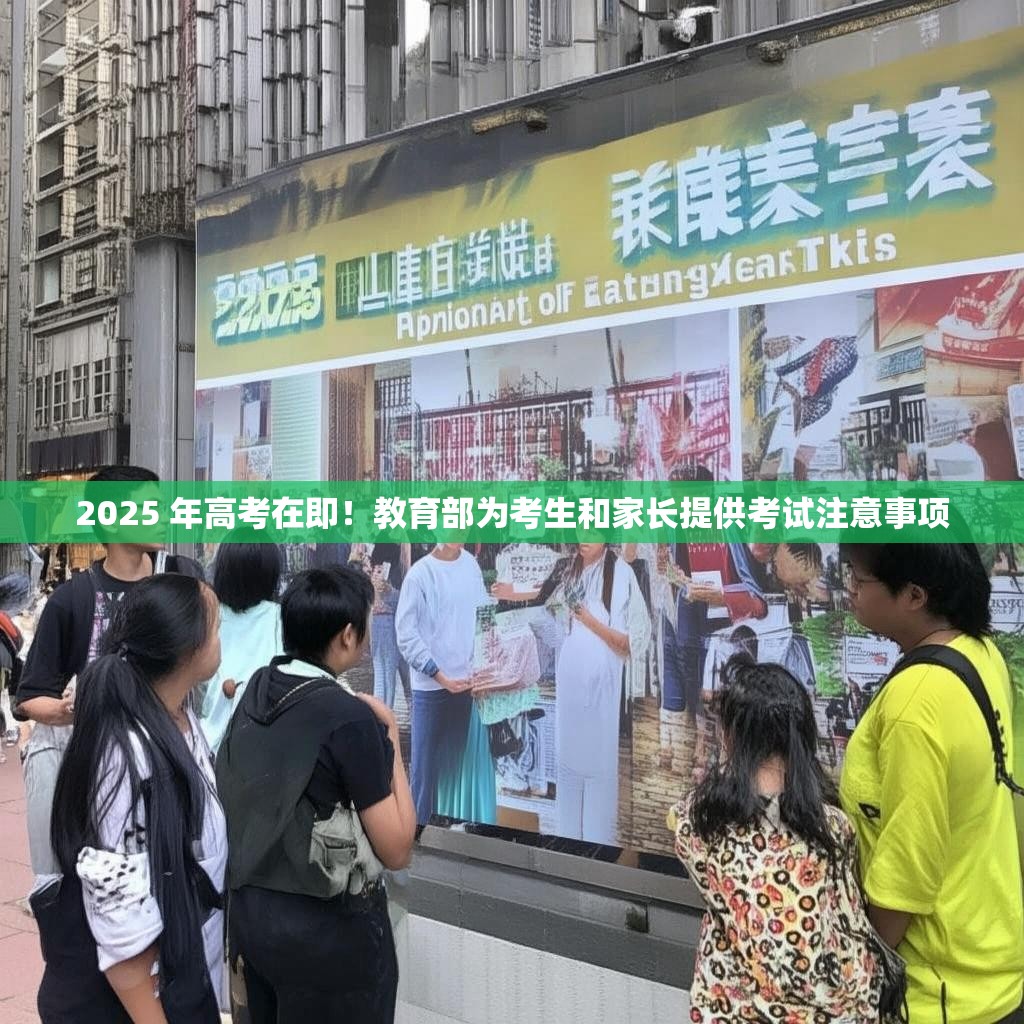 2025 年高考在即！教育部為考生和家長提供考試注意事項