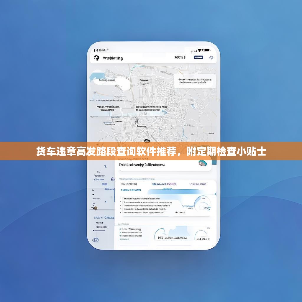 貨車違章高發(fā)路段查詢軟件推薦，附定期檢查小貼士