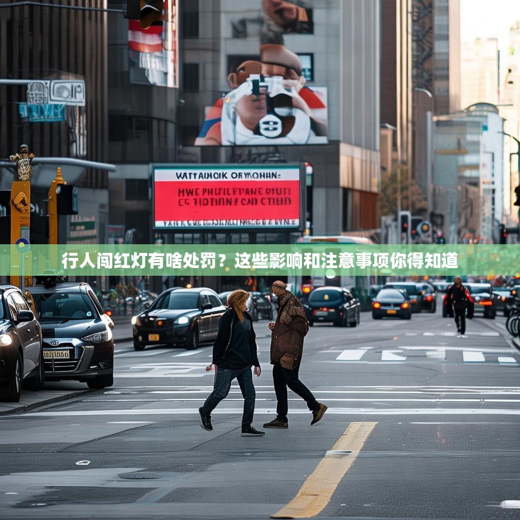 行人闖紅燈有啥處罰？這些影響和注意事項(xiàng)你得知道