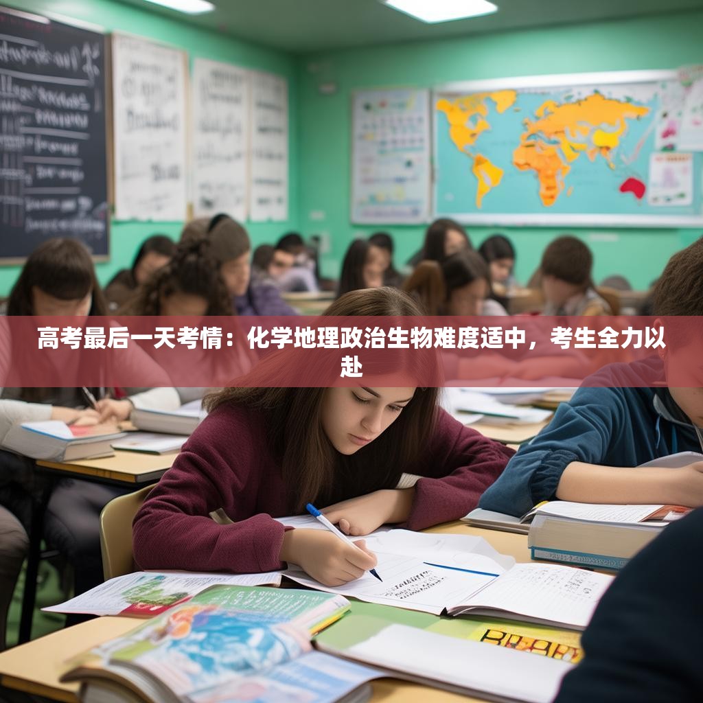 高考最后一天考情：化學(xué)地理政治生物難度適中，考生全力以赴