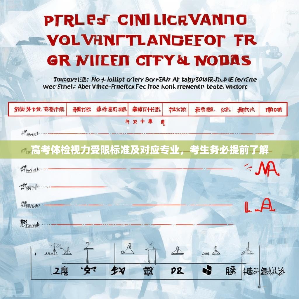 高考體檢視力受限標(biāo)準(zhǔn)及對(duì)應(yīng)專(zhuān)業(yè)，考生務(wù)必提前了解