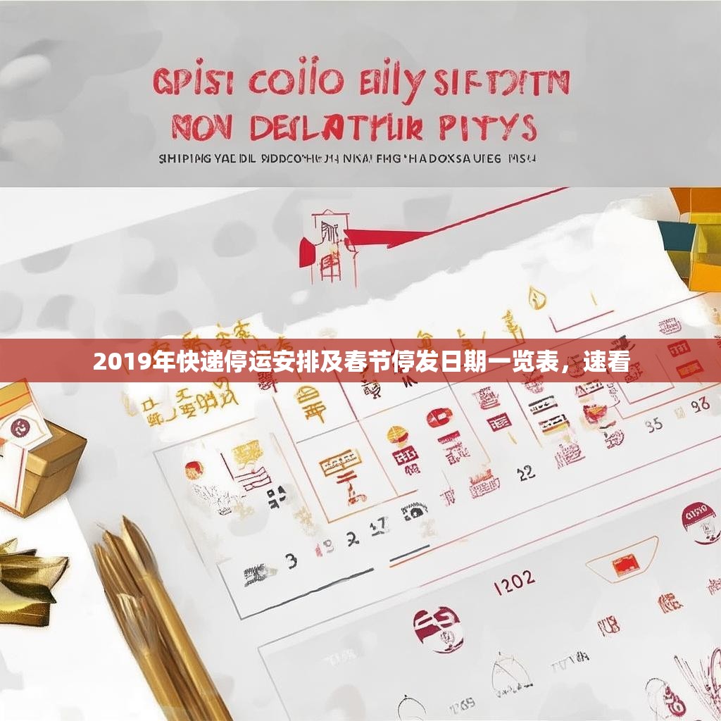 2019年快遞停運(yùn)安排及春節(jié)停發(fā)日期一覽表，速看