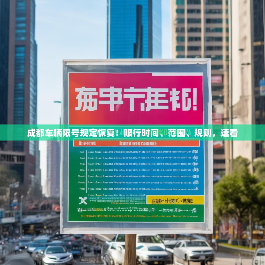 成都車輛限號(hào)規(guī)定恢復(fù)！限行時(shí)間、范圍、規(guī)則，速看