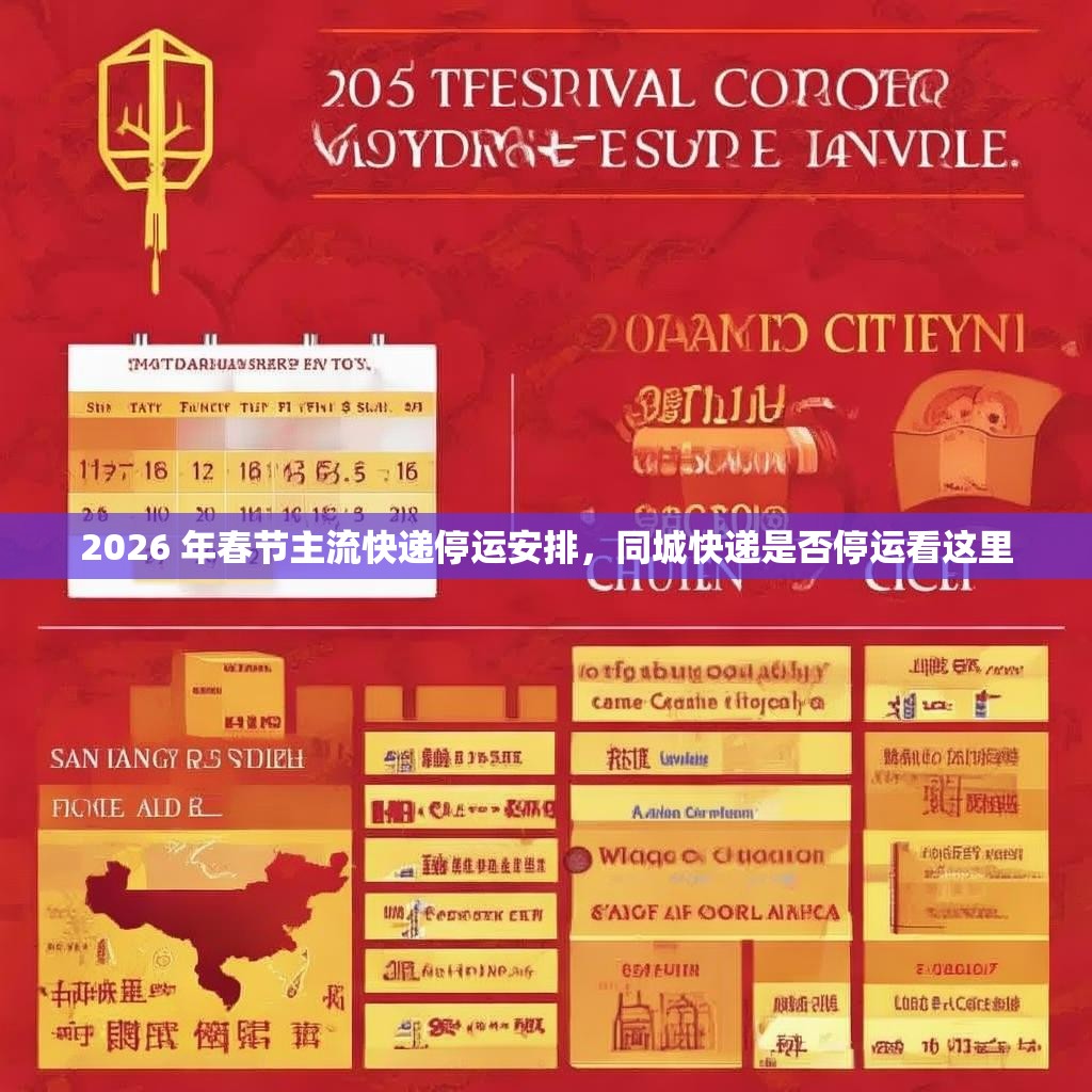 2026 年春節(jié)主流快遞停運(yùn)安排，同城快遞是否停運(yùn)看這里