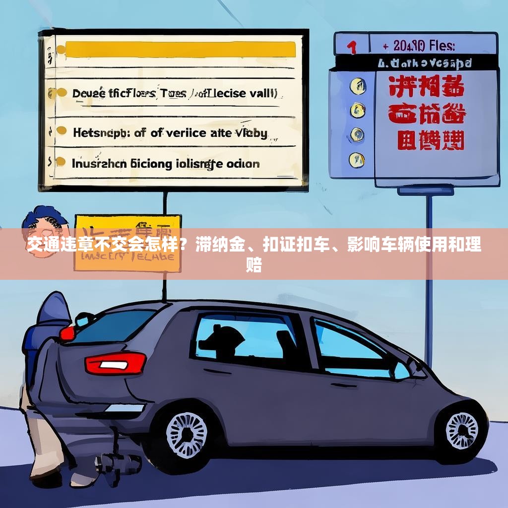 交通違章不交會怎樣？滯納金、扣證扣車、影響車輛使用和理賠