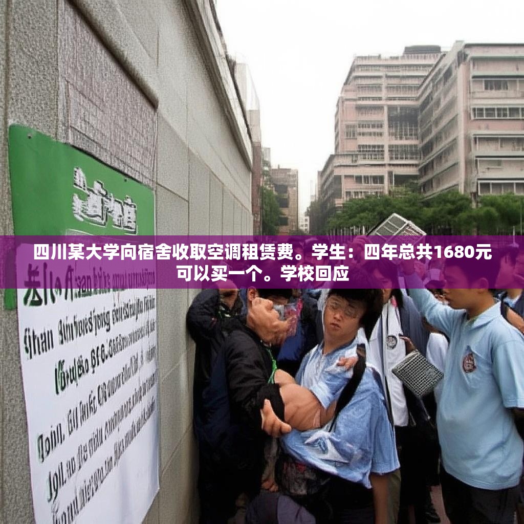 四川某大學(xué)向宿舍收取空調(diào)租賃費(fèi)。學(xué)生：四年總共1680元可以買一個(gè)。學(xué)校回應(yīng)