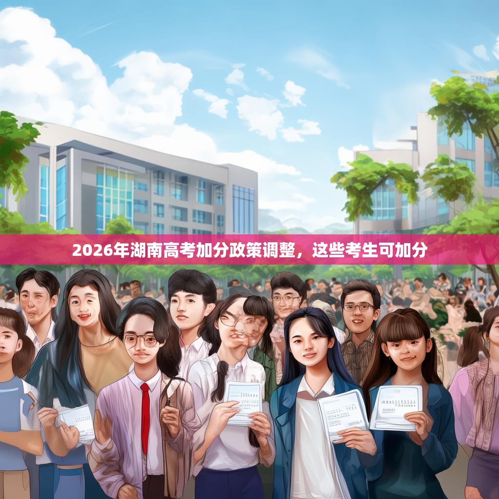 2026年湖南高考加分政策調(diào)整，這些考生可加分