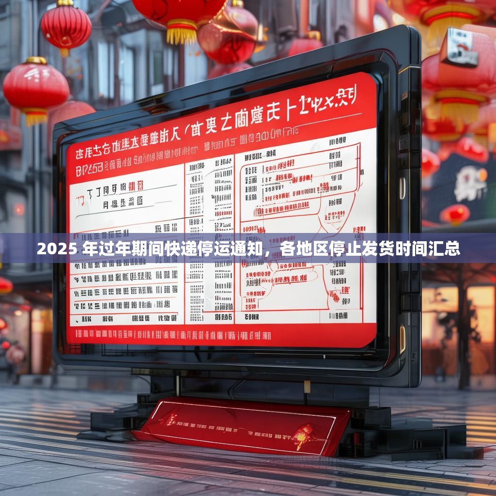 2025 年過年期間快遞停運通知，各地區(qū)停止發(fā)貨時間匯總