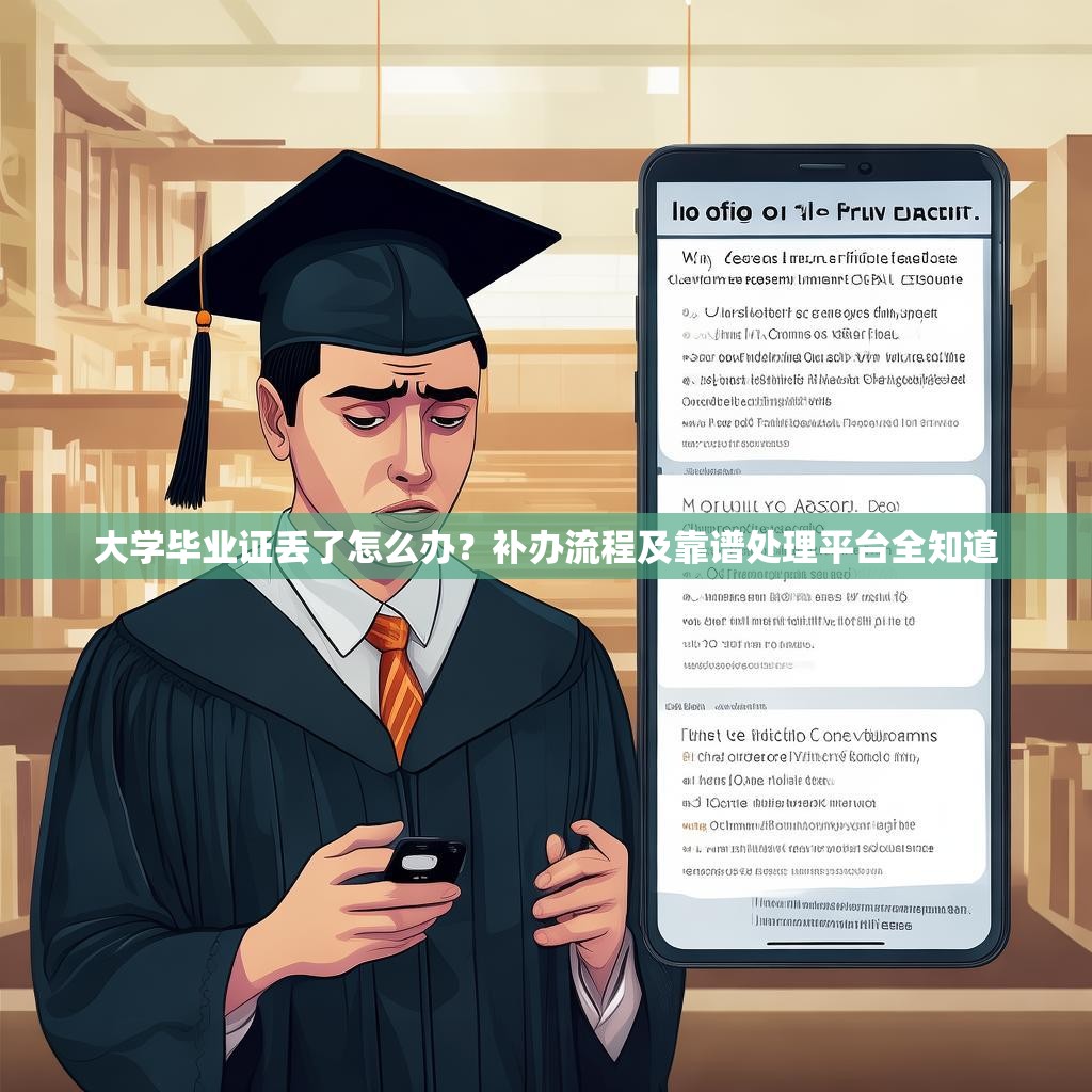 大學(xué)畢業(yè)證丟了怎么辦？補辦流程及靠譜處理平臺全知道