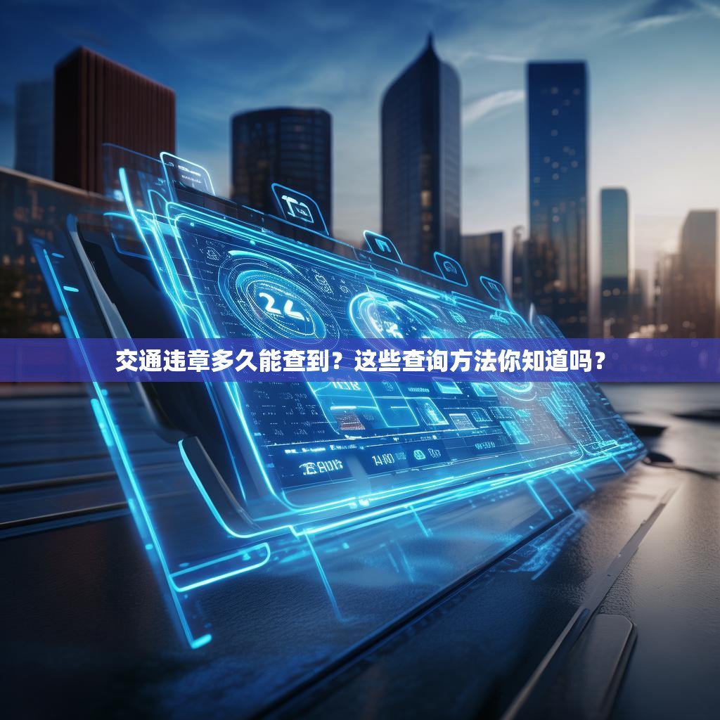 交通違章多久能查到？這些查詢方法你知道嗎？
