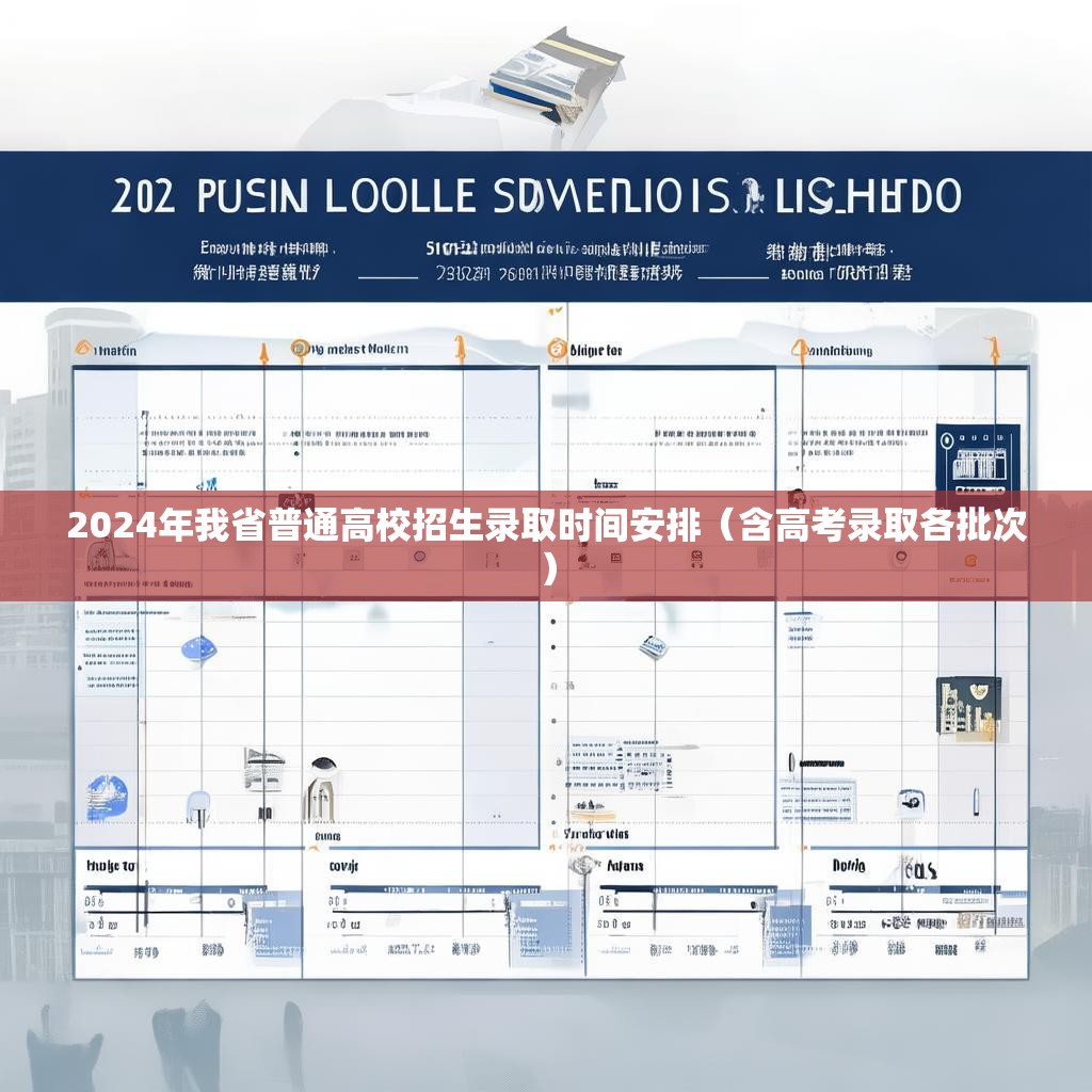 2024年我省普通高校招生錄取時間安排（含高考錄取各批次）