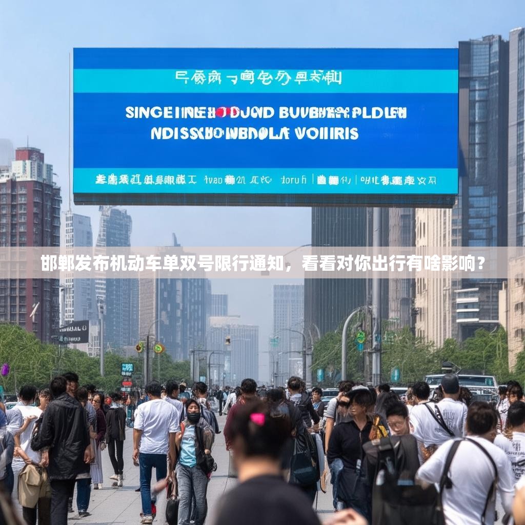 邯鄲發(fā)布機動車單雙號限行通知，看看對你出行有啥影響？