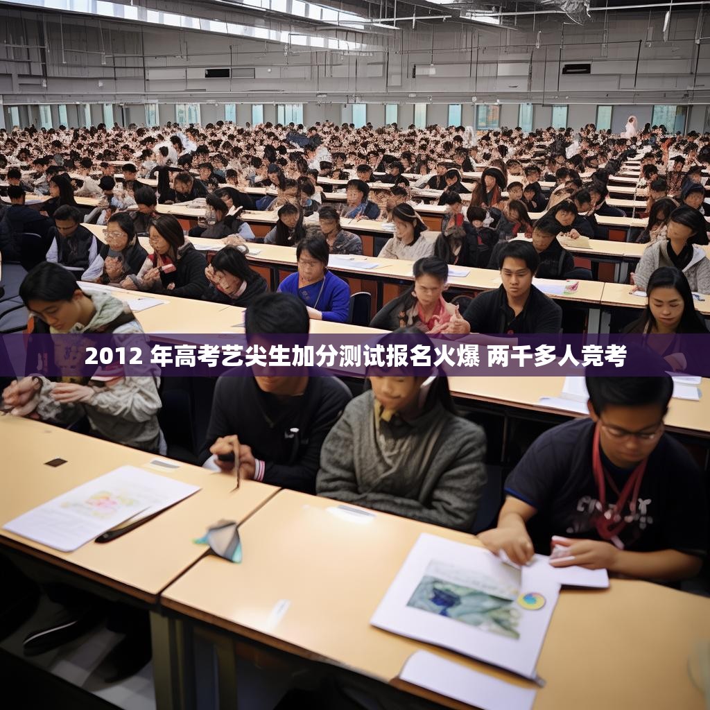 2012 年高考藝尖生加分測試報(bào)名火爆 兩千多人競考