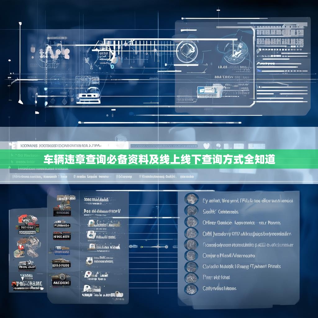 車輛違章查詢必備資料及線上線下查詢方式全知道