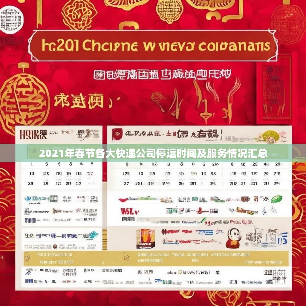 2021年春節(jié)各大快遞公司停運時間及服務情況匯總