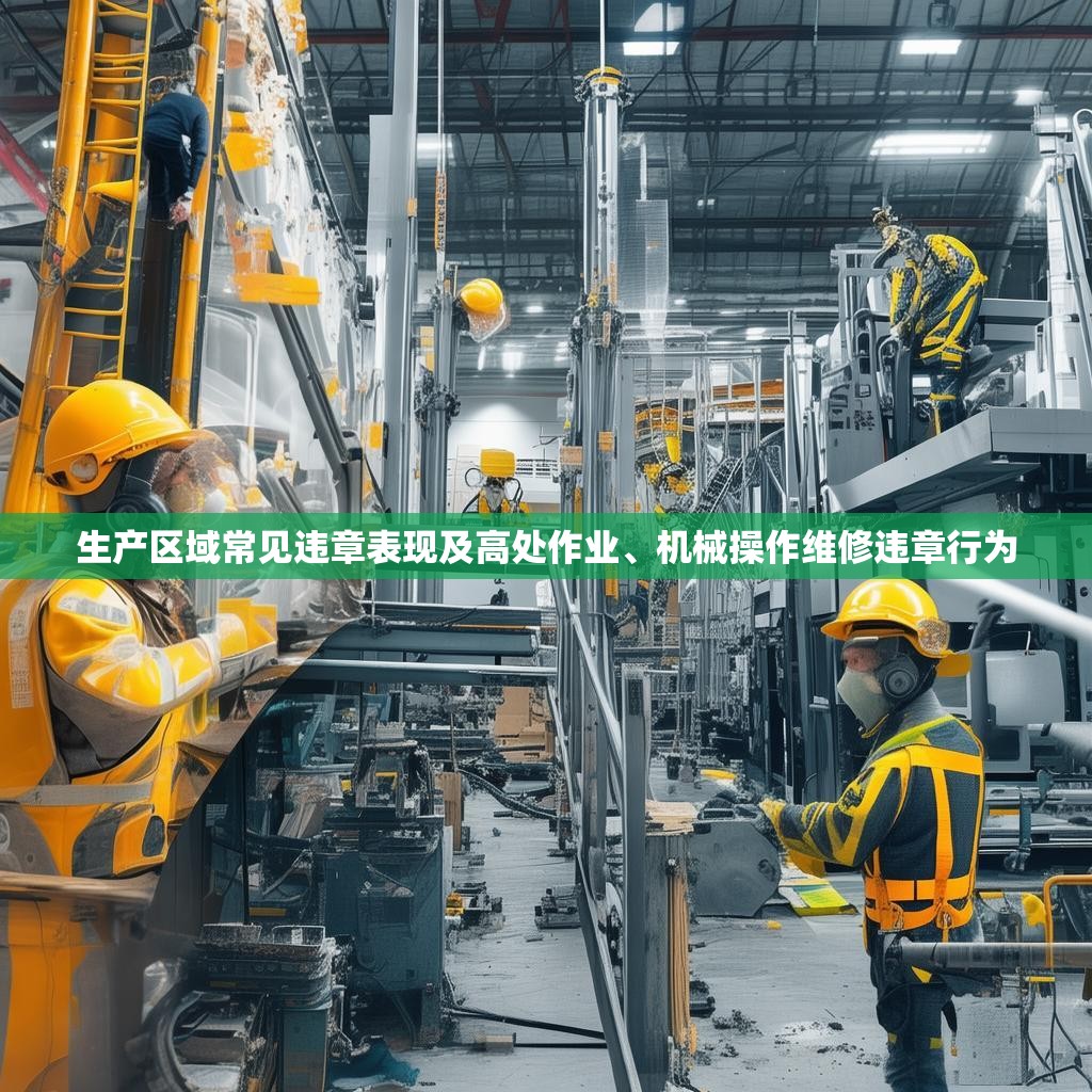 生產(chǎn)區(qū)域常見違章表現(xiàn)及高處作業(yè)、機(jī)械操作維修違章行為