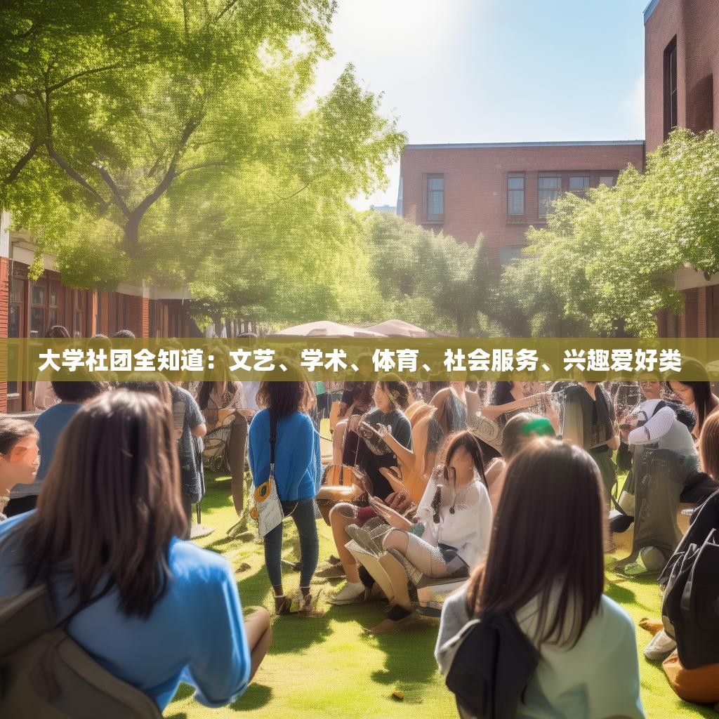 大學社團全知道：文藝、學術、體育、社會服務、興趣愛好類