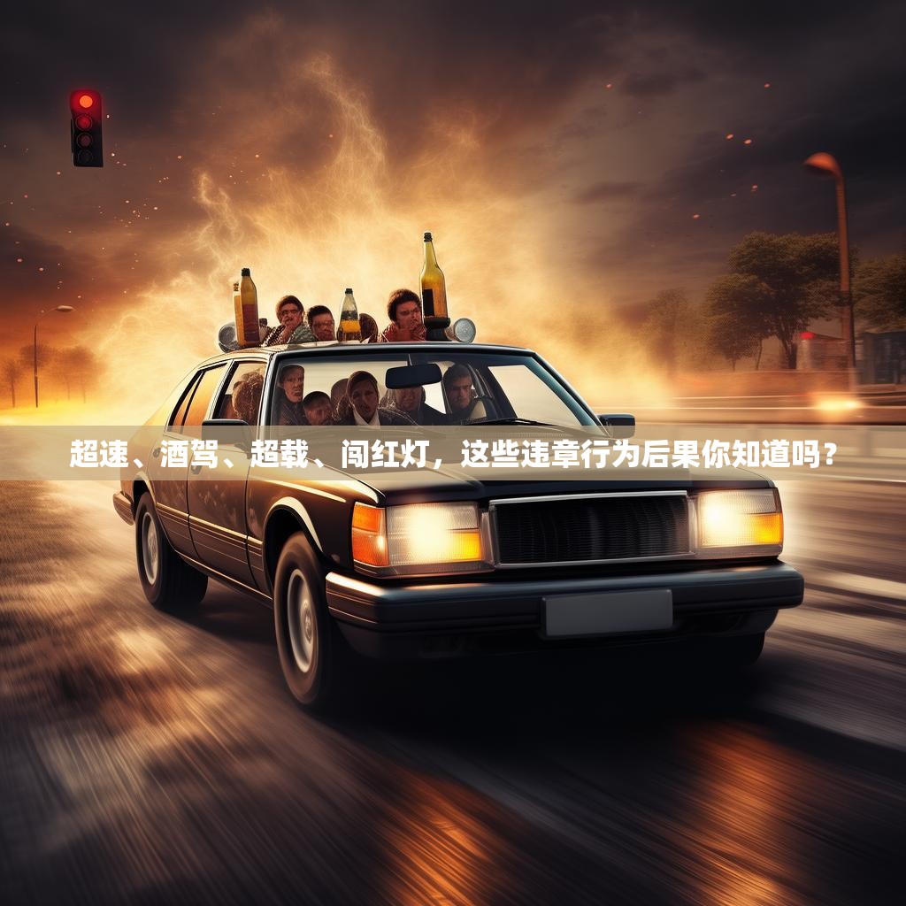 超速、酒駕、超載、闖紅燈，這些違章行為后果你知道嗎？
