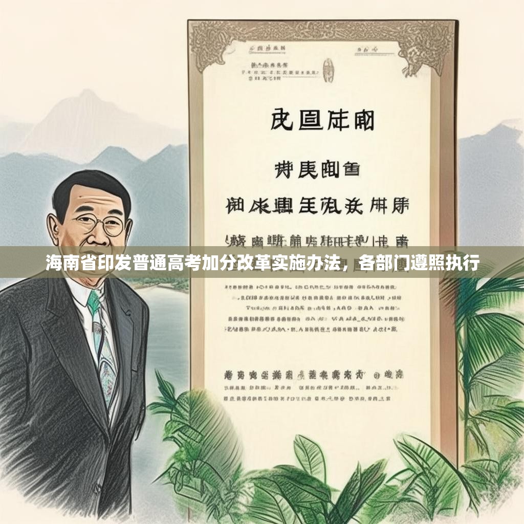 海南省印發(fā)普通高考加分改革實(shí)施辦法，各部門遵照執(zhí)行