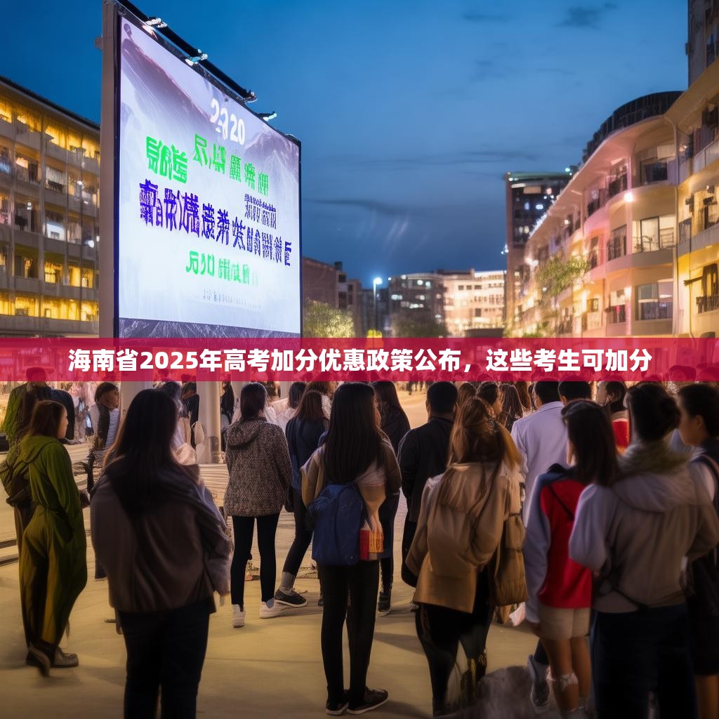 海南省2025年高考加分優(yōu)惠政策公布，這些考生可加分