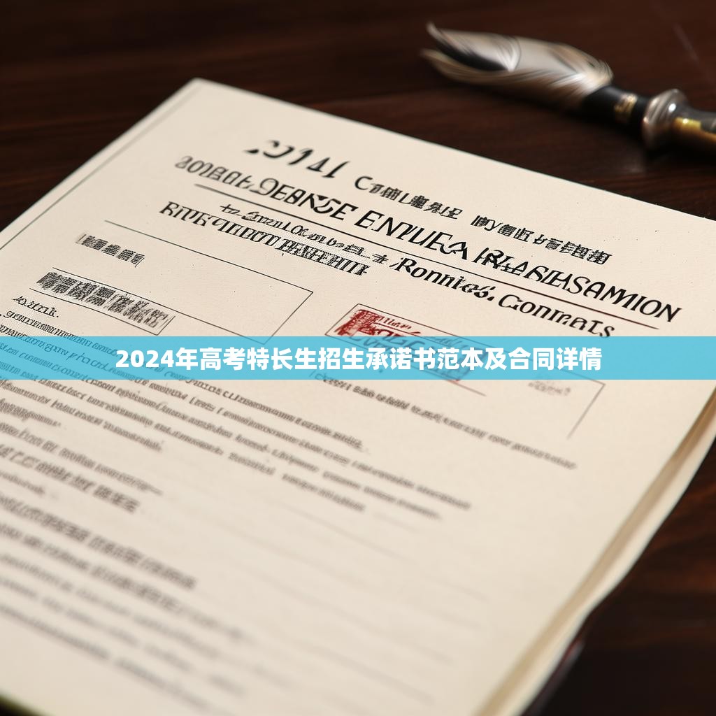 2024年高考特長生招生承諾書范本及合同詳情