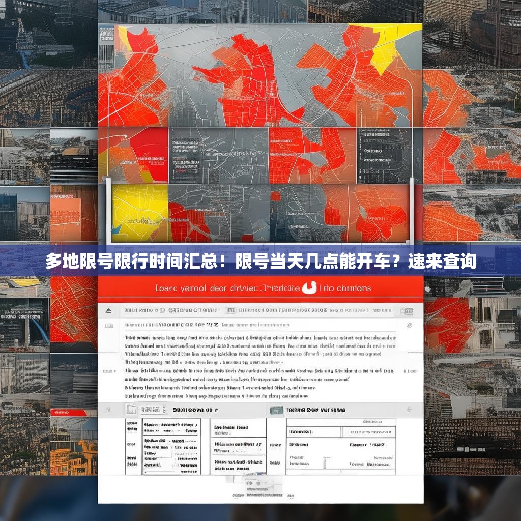 多地限號限行時間匯總！限號當(dāng)天幾點(diǎn)能開車？速來查詢