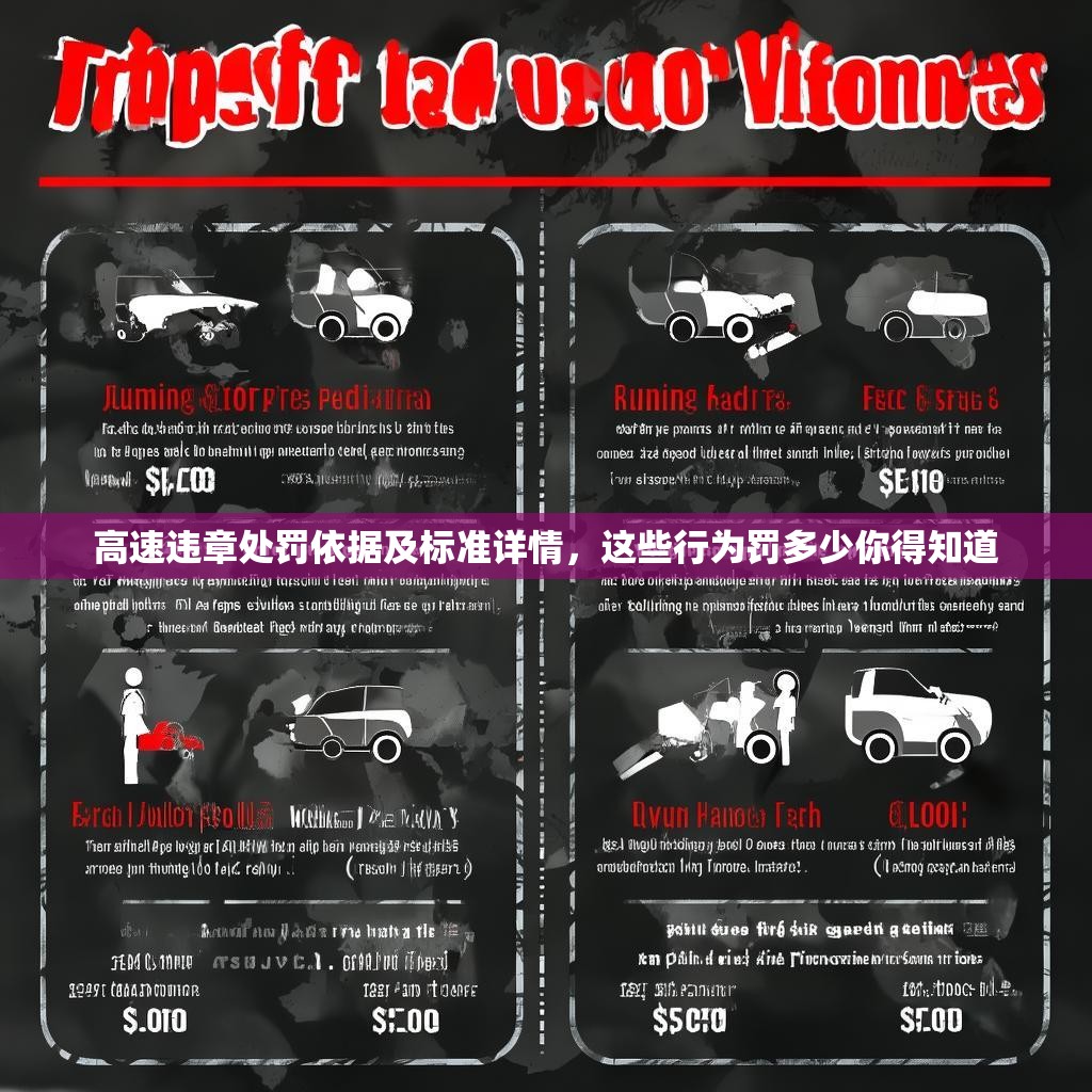高速違章處罰依據(jù)及標(biāo)準(zhǔn)詳情，這些行為罰多少你得知道