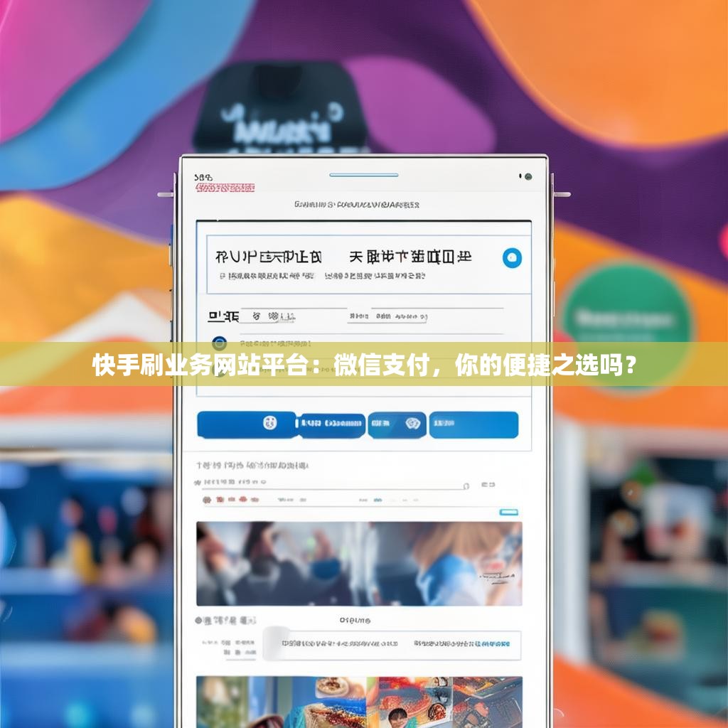 快手刷業(yè)務(wù)網(wǎng)站平臺(tái)：微信支付，你的便捷之選嗎？