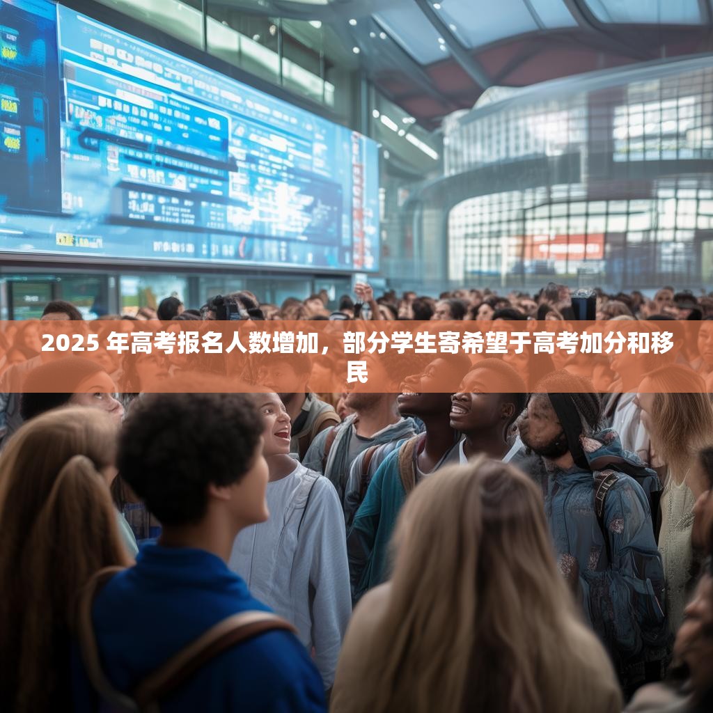 2025 年高考報名人數(shù)增加，部分學(xué)生寄希望于高考加分和移民
