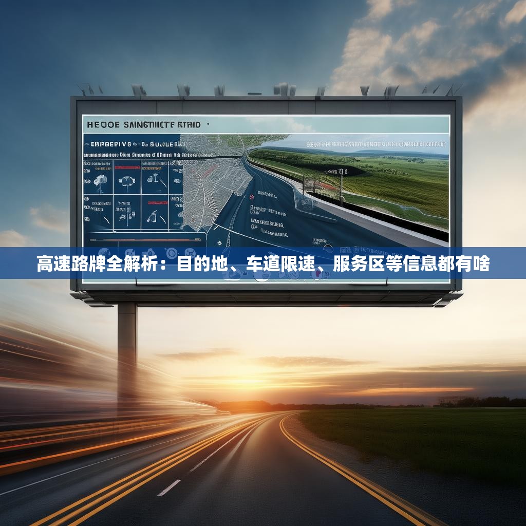 高速路牌全解析：目的地、車道限速、服務(wù)區(qū)等信息都有啥