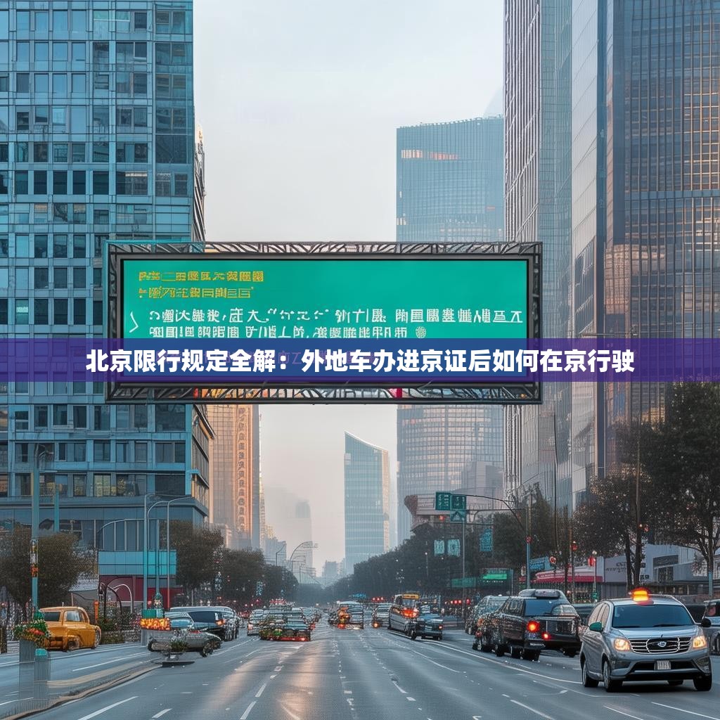 北京限行規(guī)定全解：外地車辦進(jìn)京證后如何在京行駛