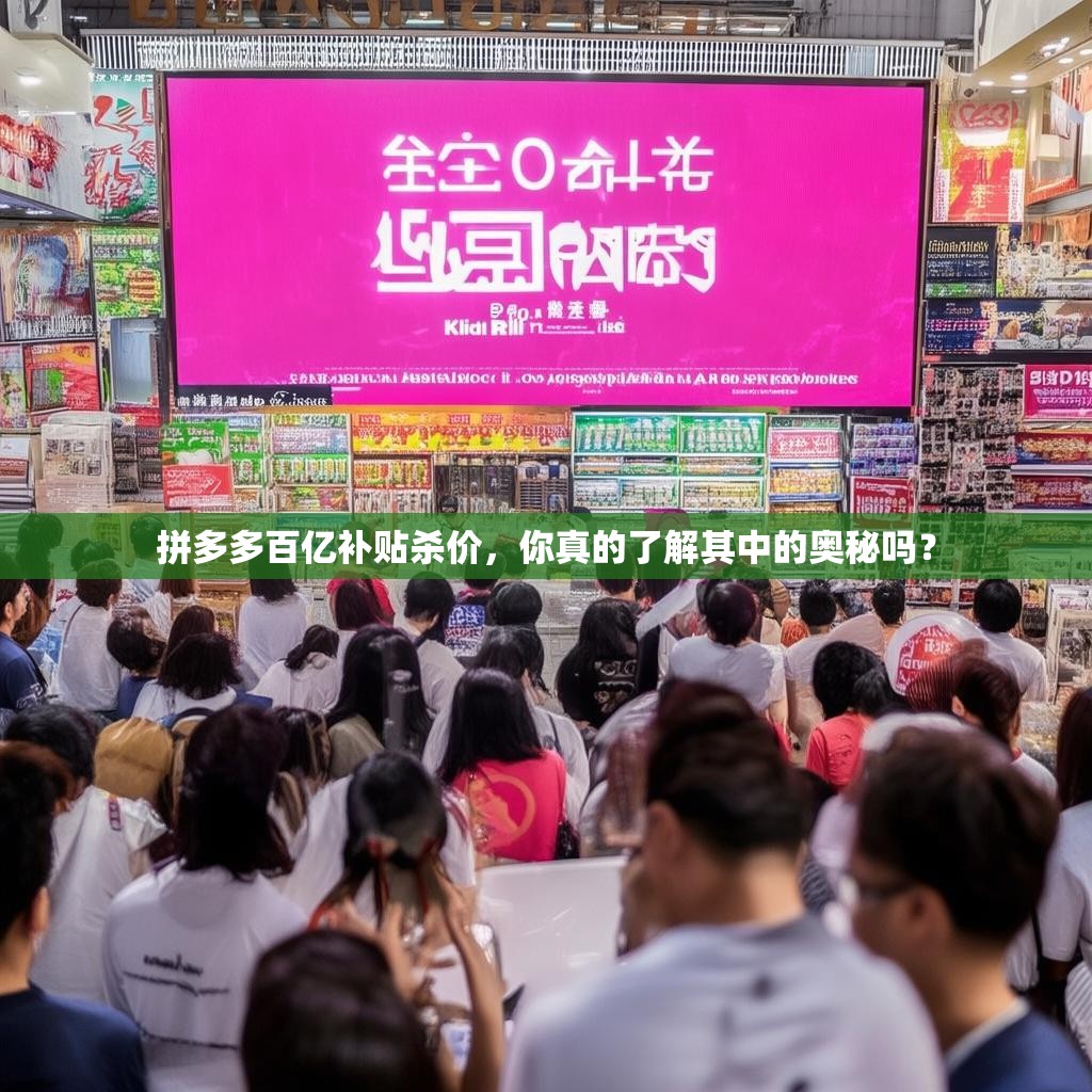 拼多多百億補貼殺價，你真的了解其中的奧秘嗎？