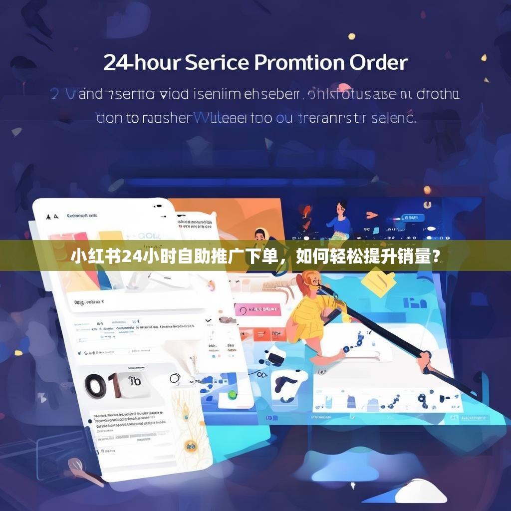 小紅書24小時自助推廣下單，如何輕松提升銷量？